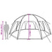 Partytent waterdicht zeegroen