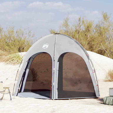 Zwembad Tent Polyester En Glasvezel Grijs