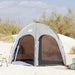 Zwembad Tent Polyester En Glasvezel Grijs