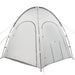 Zwembad Tent Polyester En Glasvezel Grijs