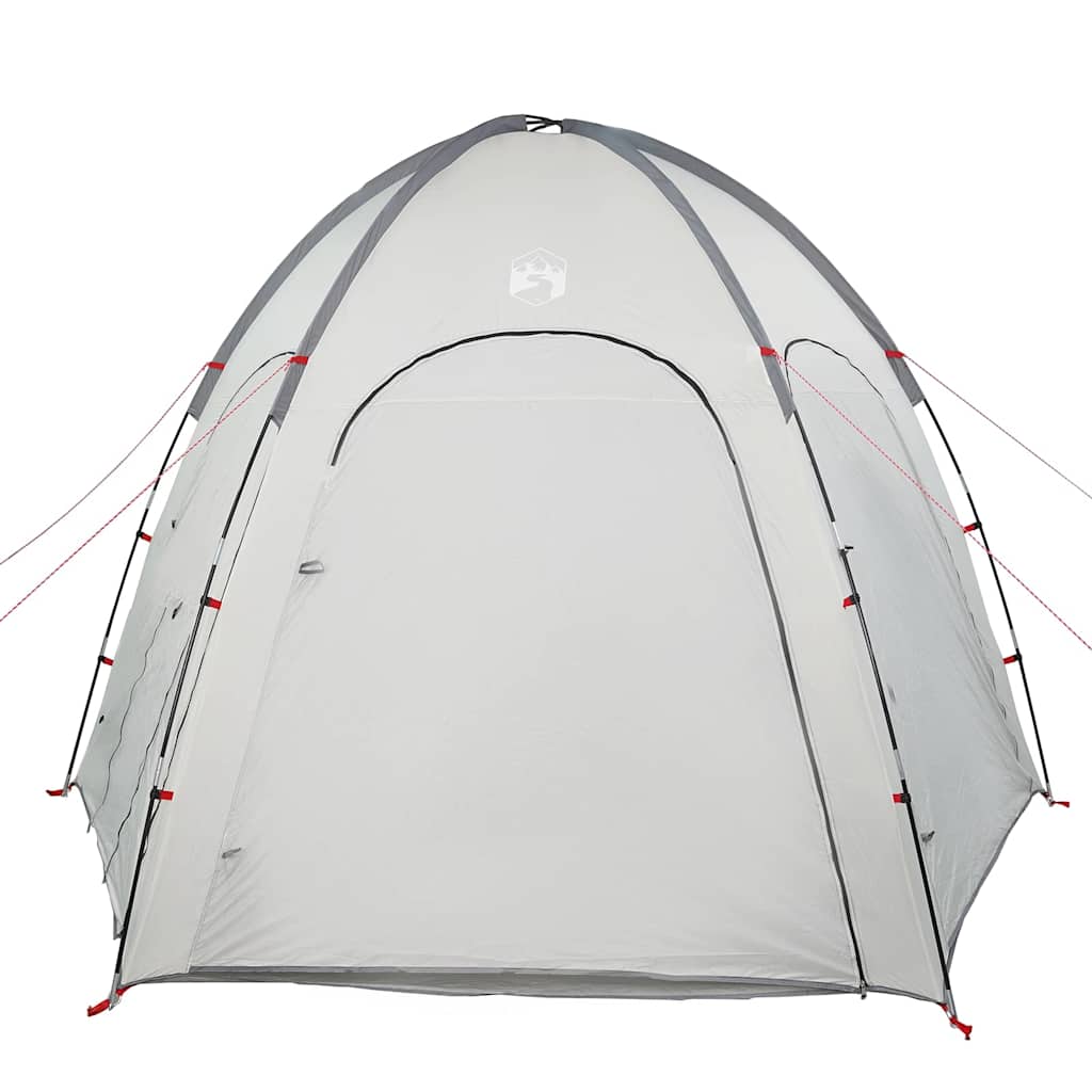 Zwembad Tent Polyester En Glasvezel Grijs