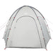 Zwembad Tent Polyester En Glasvezel Grijs