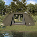 Vistent met dak Bruin 514 x 465 x 187 cm Polyester en Glasvezel
