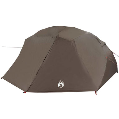 Vistent met dak Bruin 514 x 465 x 187 cm Polyester en Glasvezel