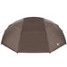 Vistent met dak Bruin 514 x 465 x 187 cm Polyester en Glasvezel