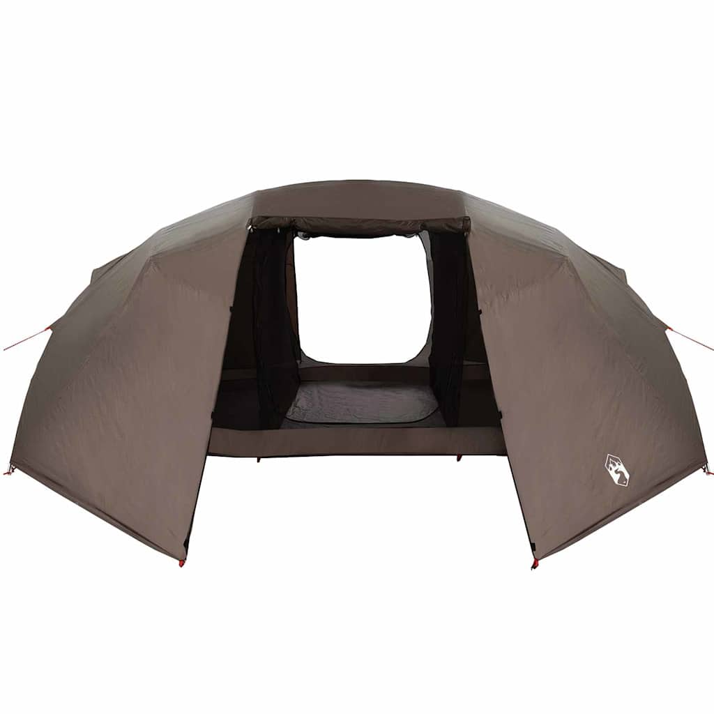 Vistent met dak Bruin 514 x 465 x 187 cm Polyester en Glasvezel