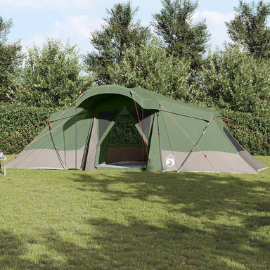 Gezinstent met dak Groen en Grijs 721 x 335 x 212 cm