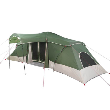 Gezinstent met dak Groen en Grijs 721 x 335 x 212 cm