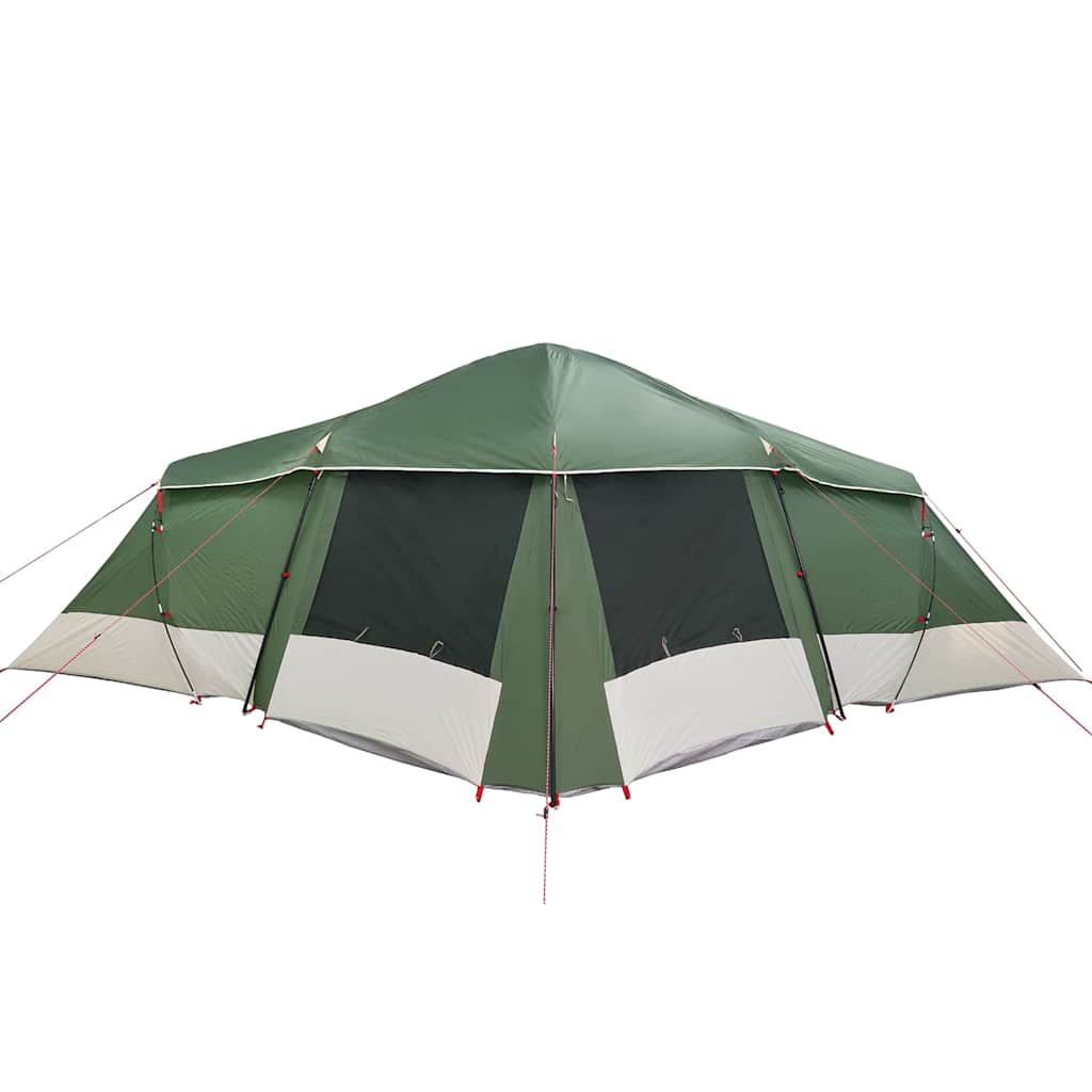 Gezinstent met dak Groen en Grijs 721 x 335 x 212 cm
