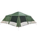 Gezinstent met dak Groen en Grijs 721 x 335 x 212 cm