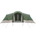 Gezinstent met dak Groen en Grijs 721 x 335 x 212 cm