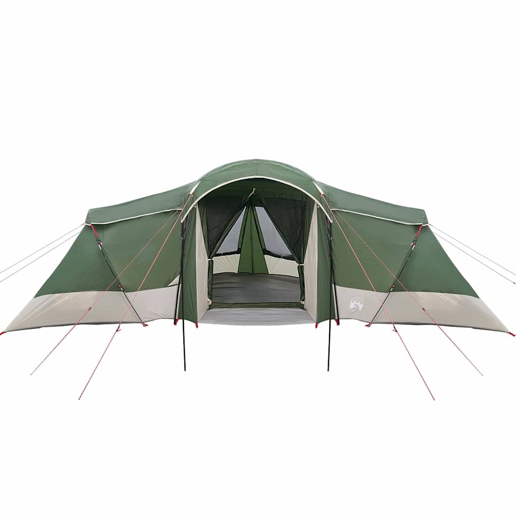 Gezinstent met dak Groen en Grijs 721 x 335 x 212 cm