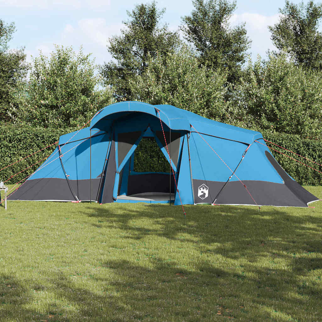 Gezinstent met dak Blauw en Grijs 721 x 335 x 212 cm