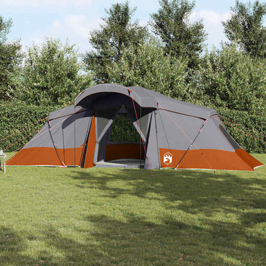 Gezinstent met dak Grijs en Oranje 721 x 335 x 212 cm