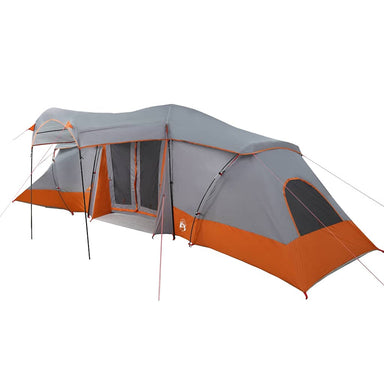 Gezinstent met dak Grijs en Oranje 721 x 335 x 212 cm