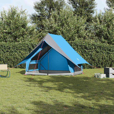 Gezinstent met dak Blauw en Grijs 220 x 220 x 184 cm