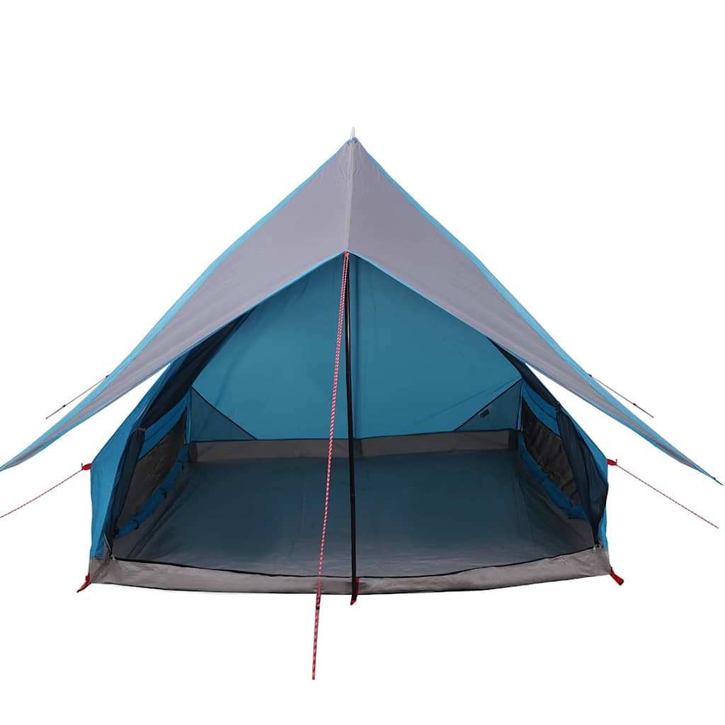 Gezinstent met dak Blauw en Grijs 220 x 220 x 184 cm
