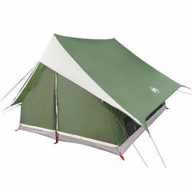 Gezinstent met dak Groen en Wit 256 x 256 x 185 cm