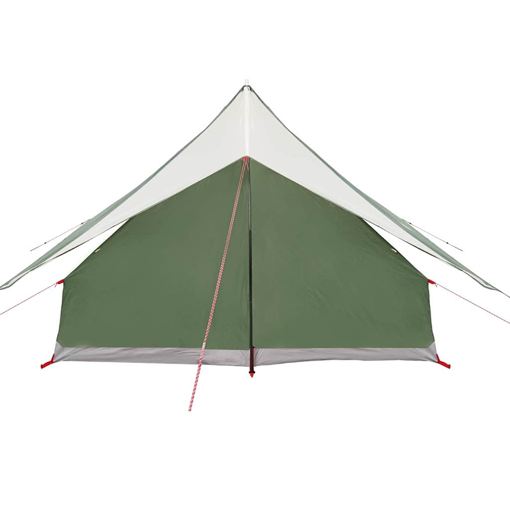Gezinstent met dak Groen en Wit 256 x 256 x 185 cm