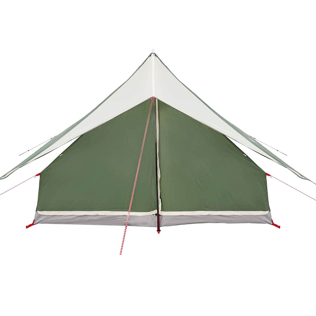 Gezinstent met dak Groen en Wit 256 x 256 x 185 cm