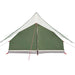 Gezinstent met dak Groen en Wit 256 x 256 x 185 cm