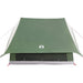 Gezinstent met dak Groen en Wit 256 x 256 x 185 cm