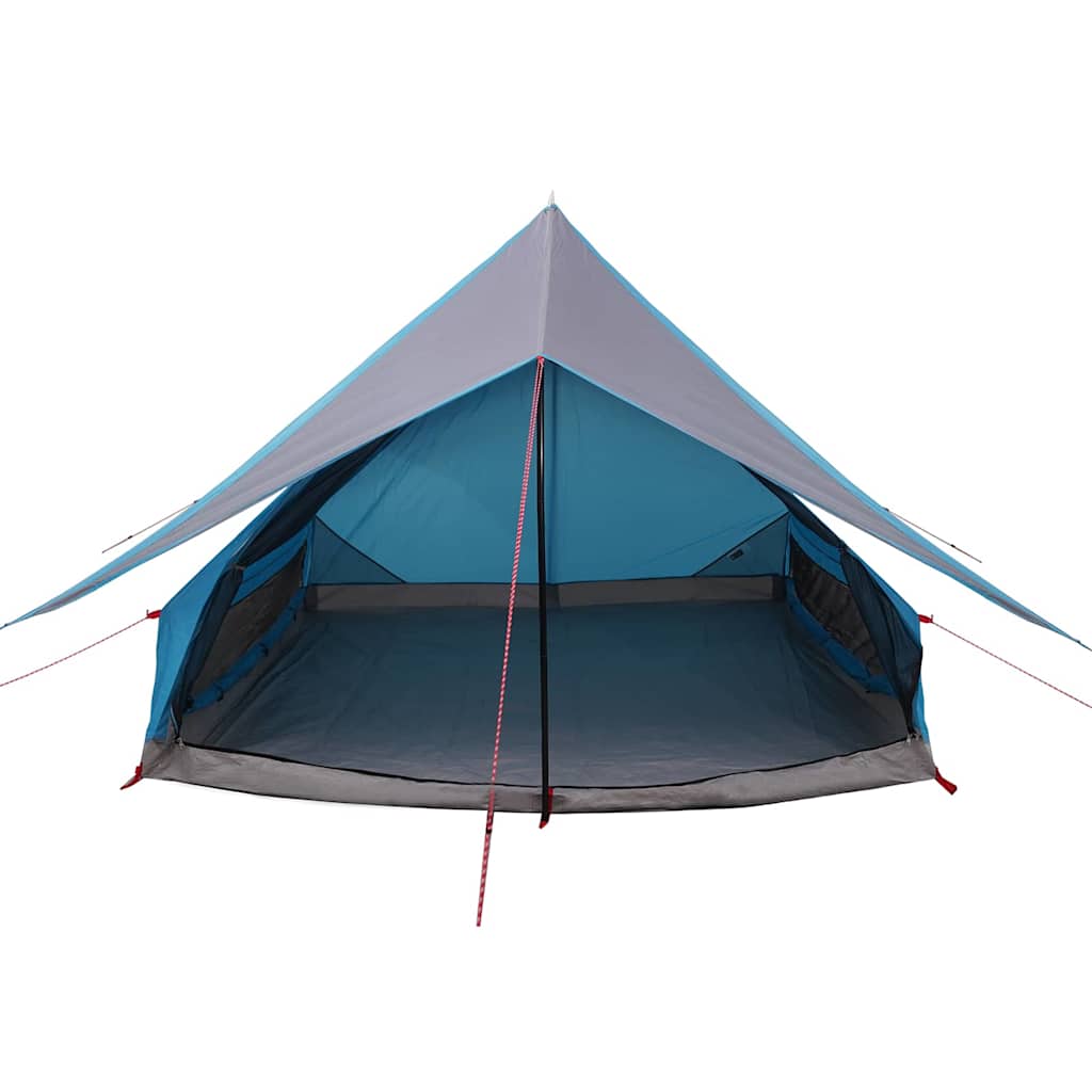 Gezinstent met dak Blauw en Grijs 256 x 256 x 185 cm