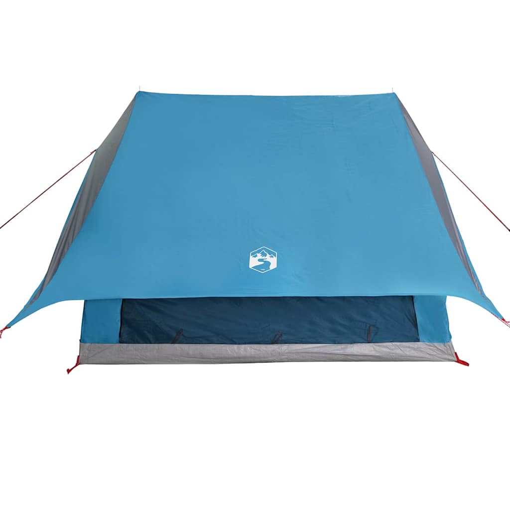 Gezinstent met dak Blauw en Grijs 256 x 256 x 185 cm