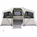 Gezinstent Wit en Groen 435 x 255 x 216 cm Polyester en staal