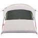 Gezinstent Wit en Groen 435 x 255 x 216 cm Polyester en staal
