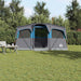Gezinstent Blauw en Grijs 435 x 255 x 216 cm Polyester en staal