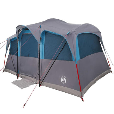 Gezinstent Blauw en Grijs 435 x 255 x 216 cm Polyester en staal