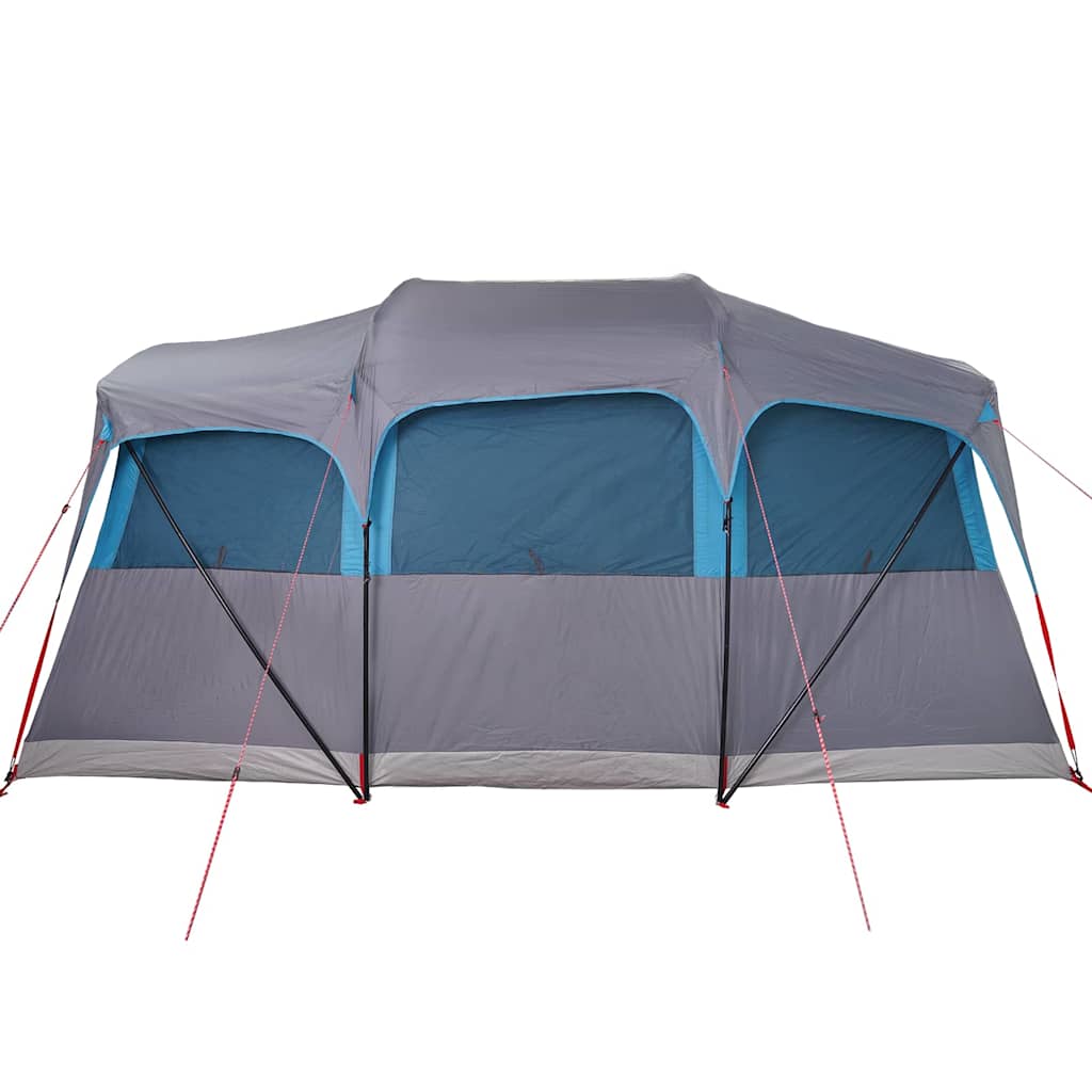 Gezinstent Blauw en Grijs 435 x 255 x 216 cm Polyester en staal
