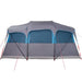 Gezinstent Blauw en Grijs 435 x 255 x 216 cm Polyester en staal