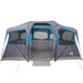 Gezinstent Blauw en Grijs 435 x 255 x 216 cm Polyester en staal