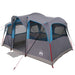 Gezinstent Blauw en Grijs 435 x 255 x 216 cm Polyester en staal