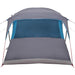 Gezinstent Blauw en Grijs 435 x 255 x 216 cm Polyester en staal