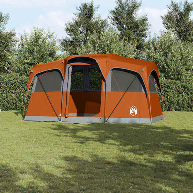 Gezinstent met dak Oranje en Oranje 435 x 255 x 216 cm