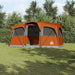 Gezinstent met dak Oranje en Oranje 435 x 255 x 216 cm