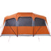 Gezinstent met dak Oranje en Oranje 435 x 255 x 216 cm