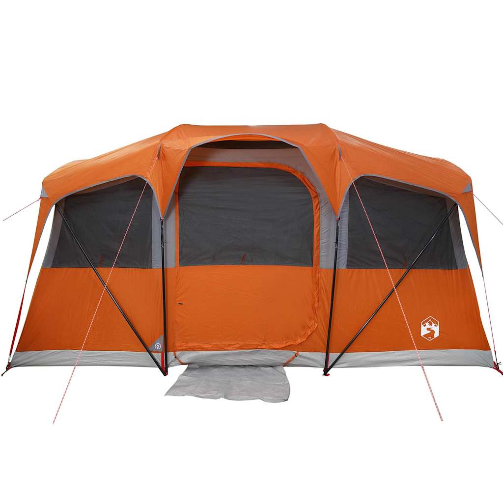 Gezinstent met dak Oranje en Oranje 435 x 255 x 216 cm
