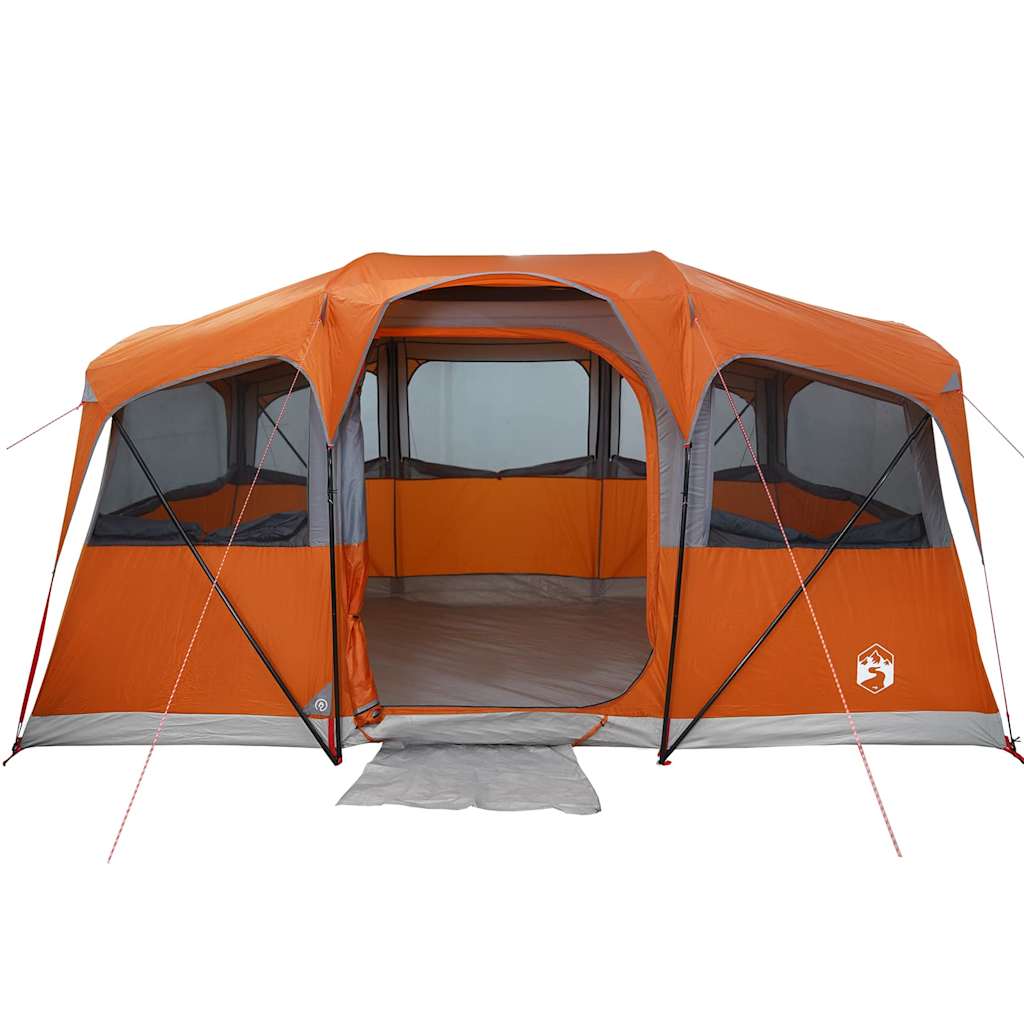 Gezinstent met dak Oranje en Oranje 435 x 255 x 216 cm