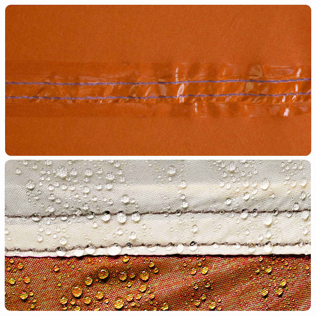 Gezinstent met dak Oranje en Oranje 435 x 255 x 216 cm