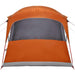 Gezinstent met dak Oranje en Oranje 435 x 255 x 216 cm