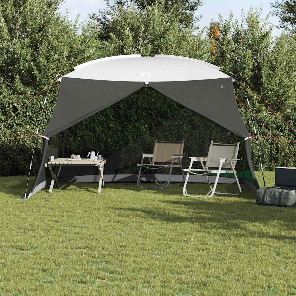Muskietentent Grijs 380 x 380 x 225 cm Polyester en Glasvezel