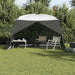 Muskietentent Grijs 380 x 380 x 225 cm Polyester en Glasvezel