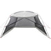 Muskietentent Grijs 380 x 380 x 225 cm Polyester en Glasvezel