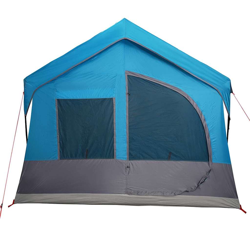 Gezinstent met dak Blauw en Grijs 620 x 322 x 240 cm Polyester