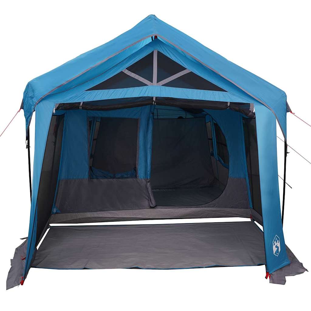Gezinstent met dak Blauw en Grijs 620 x 322 x 240 cm Polyester