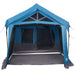 Gezinstent met dak Blauw en Grijs 620 x 322 x 240 cm Polyester